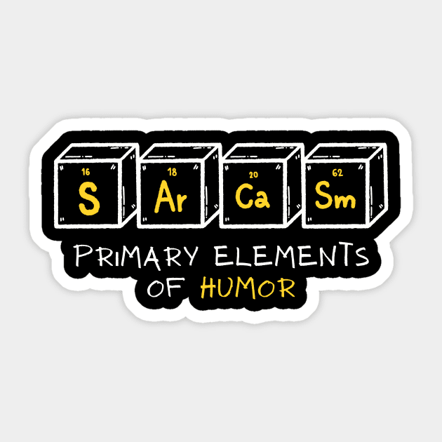 Sarcasm Primary Elements of Humor Sticker by Summerch